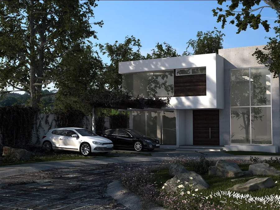 Render de residencia en Valle Real